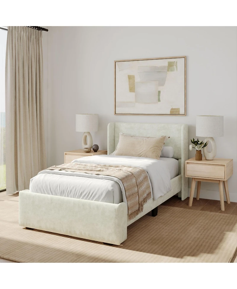 Plank+Beam Modern Upholstered Bed - Twin