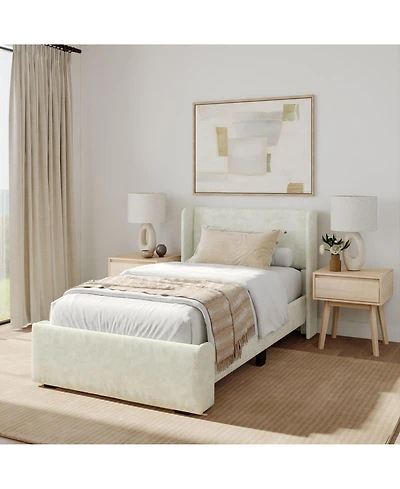 Plank+Beam Modern Upholstered Bed - Twin