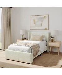 Plank+Beam Modern Upholstered Bed - Twin