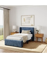 Plank+Beam Modern Upholstered Bed - Twin