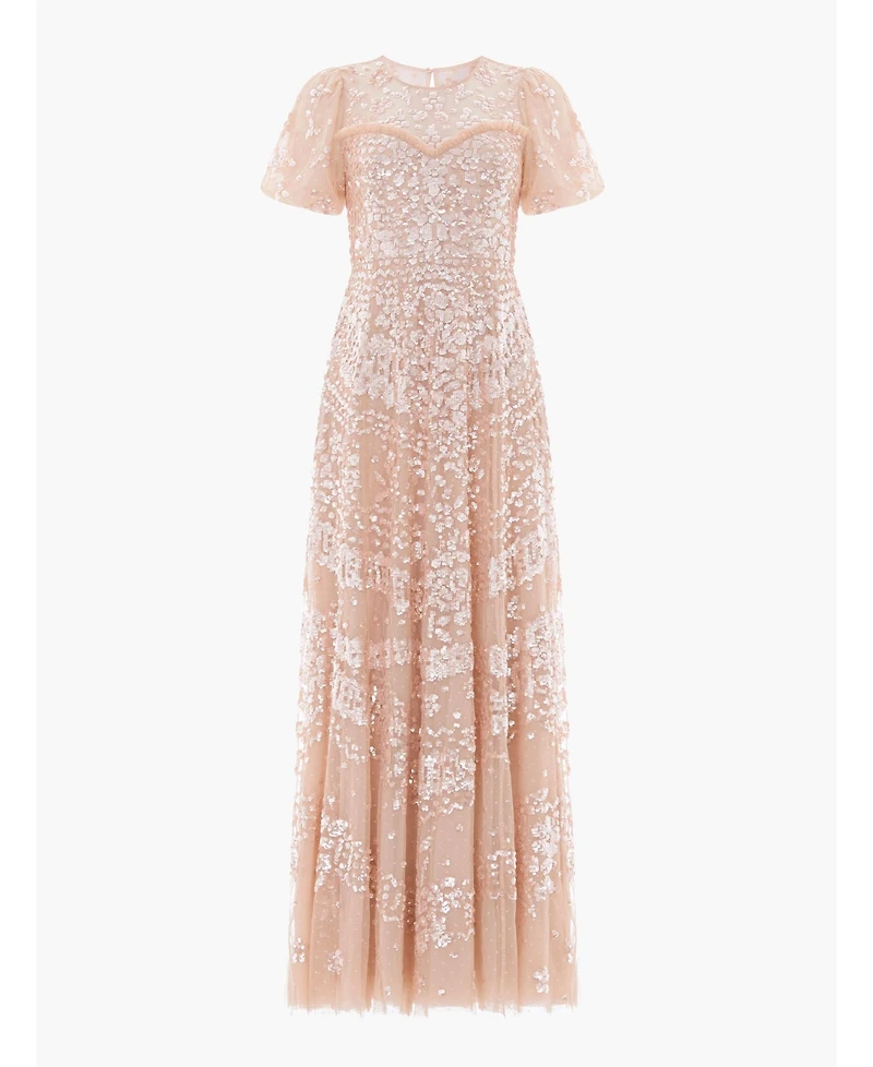 Needle & Thread Women's Anais Sequin Short Sleeve Gown
