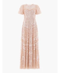 Needle & Thread Women's Anais Sequin Short Sleeve Gown
