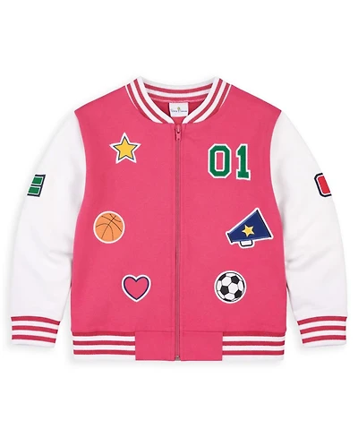 Florence Eiseman Little Girls (2T - 8) French Terry Varsity Sports Jacket