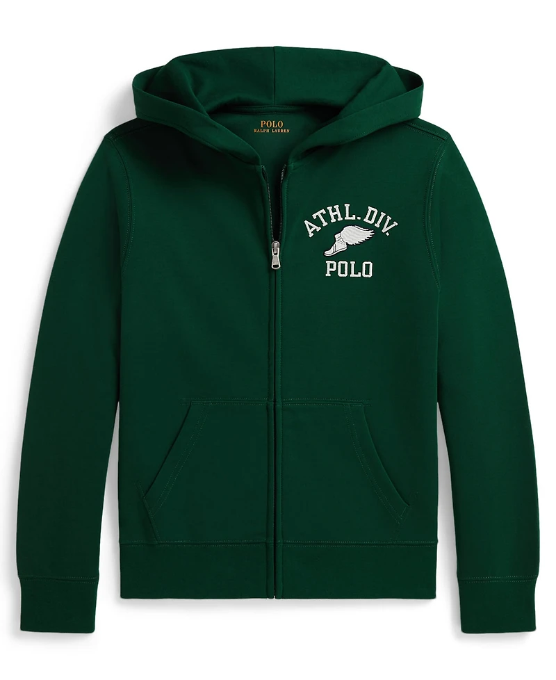 Polo Ralph Lauren Boys' 8-20 Logo Double-Knit Full-Zip Hoodie