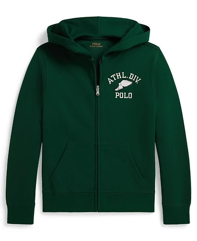 Polo Ralph Lauren Boys' 8-20 Logo Double-Knit Full-Zip Hoodie