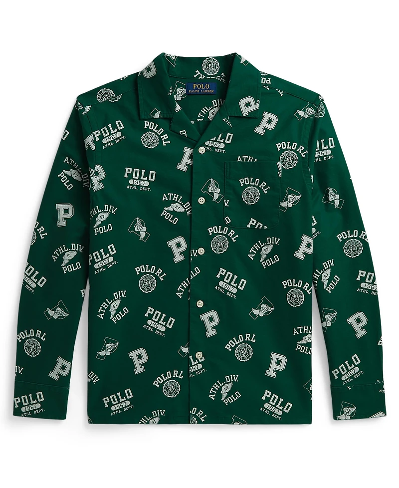 Polo Ralph Lauren Boys' 8-20 Print Cotton Oxford Shirt