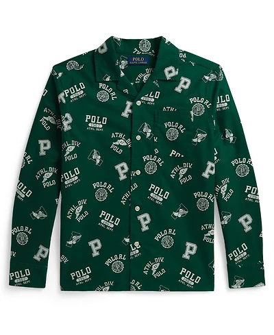 Polo Ralph Lauren Boys' 8-20 Print Cotton Oxford Shirt
