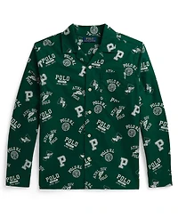 Polo Ralph Lauren Boys' 8-20 Print Cotton Oxford Shirt