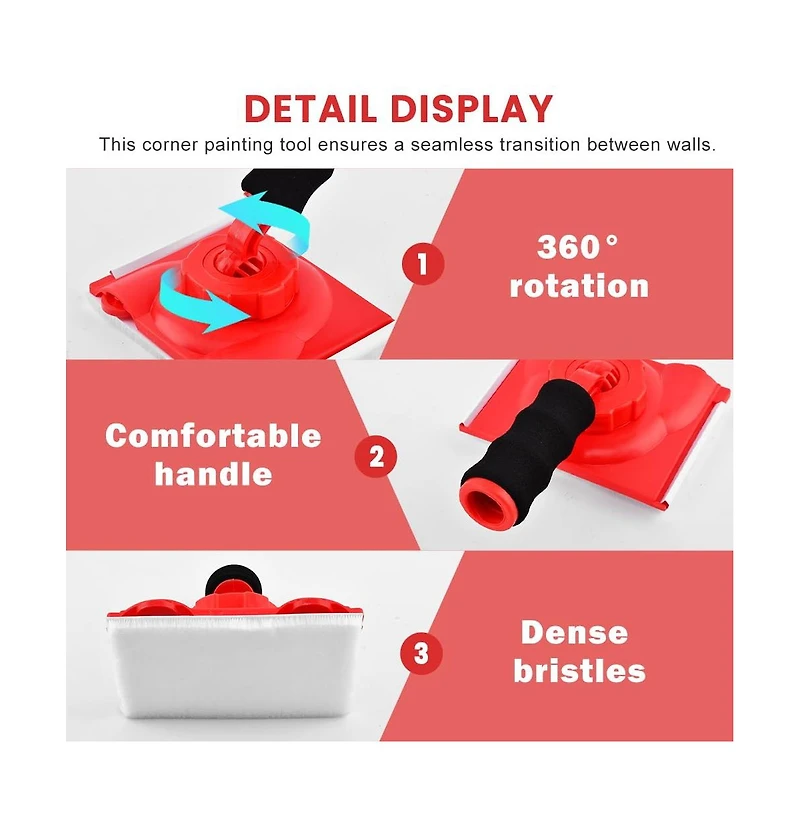 Xdovet Paint Edger Trimmer Wall Ceiling Corner Tool
