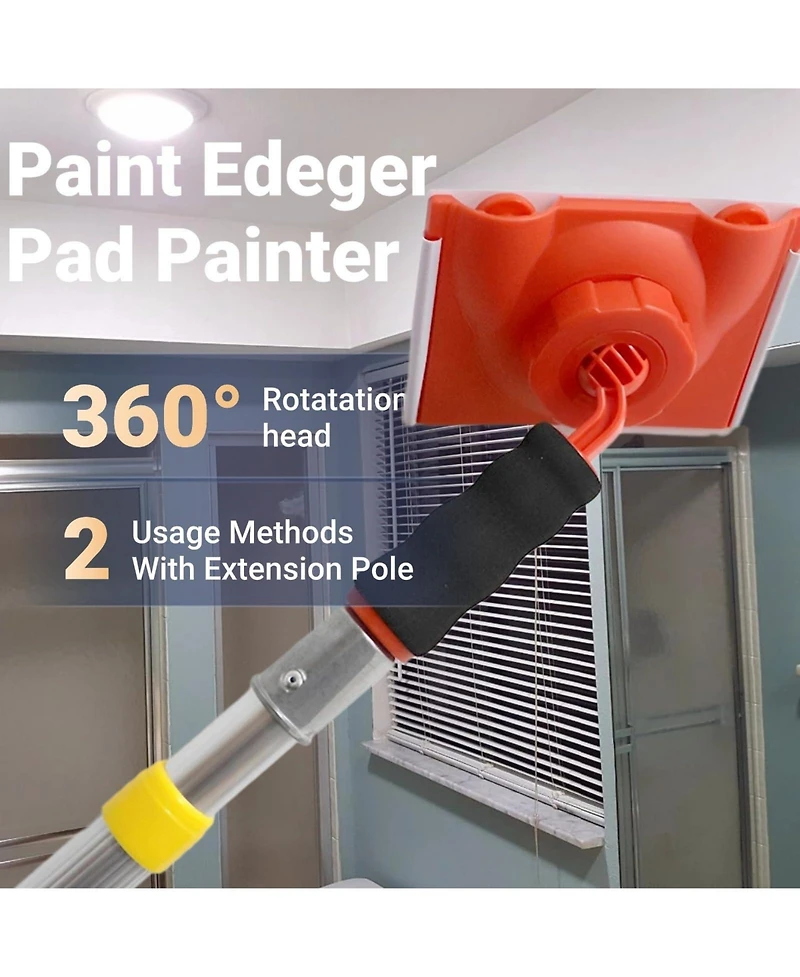 Xdovet Paint Edger Trimmer With Pad Refills Corner Walls Ceilings Trim Touch Up Refill Applicator Flat Surfaces