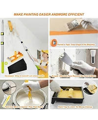 Xdovet Paint Roller Kit With Extension Pole Brush Set