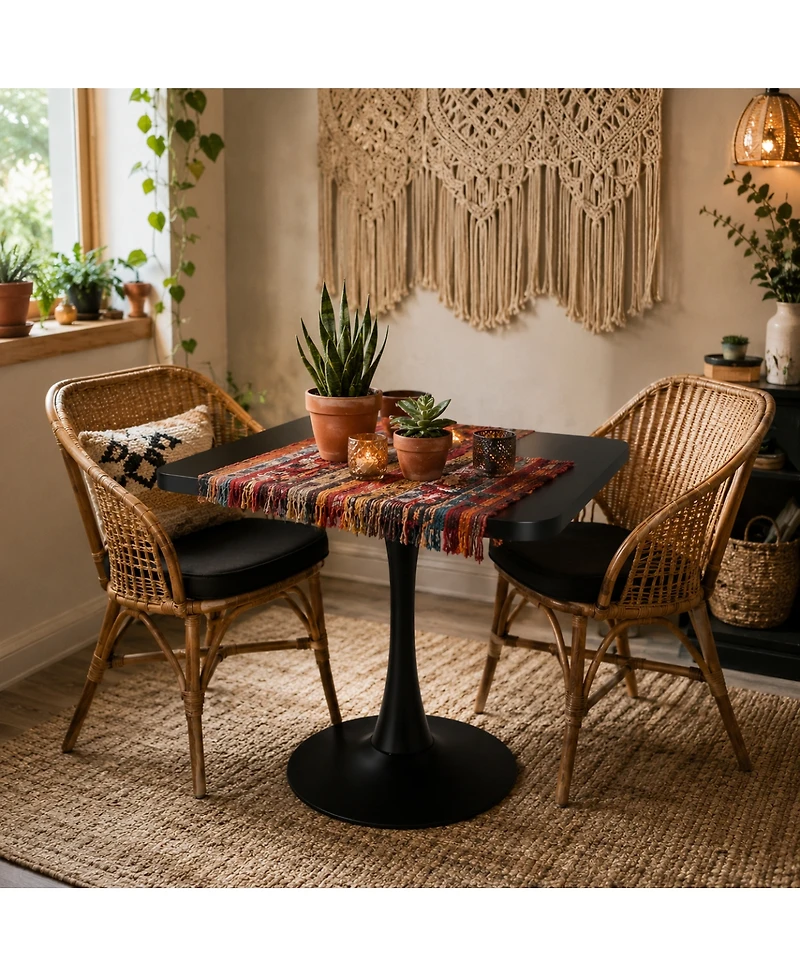 Streamdale Furniture 27.6" Mid-Century Modern Tulip Dining Table