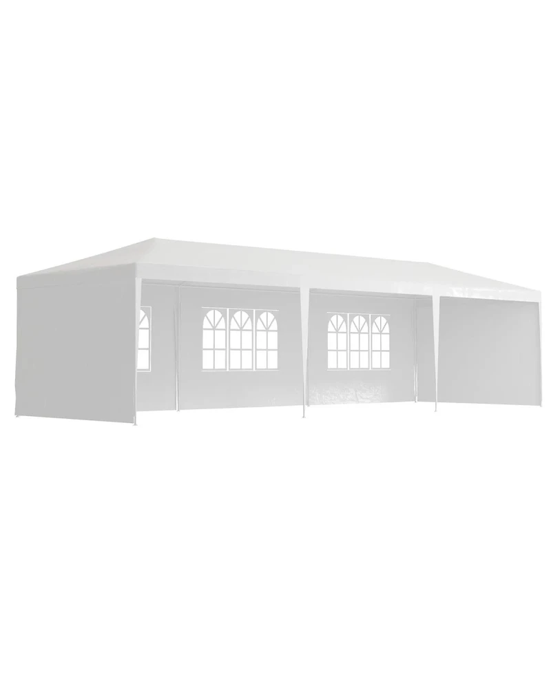 Streamdale Furniture 10x30' Outdoor Garden Gazebo Wedding Party Tent with 5 Removable Sidewalls