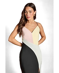 Coast Women's Colorblock Maxi V-Neck Dress