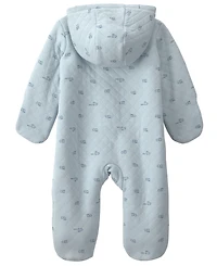 Carters Baby Boys' and Girls' Sheep Teddy Fleece Long-Sleeve Jumpsuit