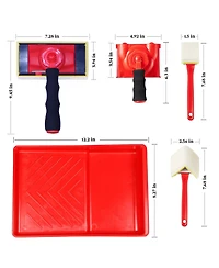 Xdovet Paint Edger Tool 360degree(s) Rotation Handle Trim Refill Pads Kit