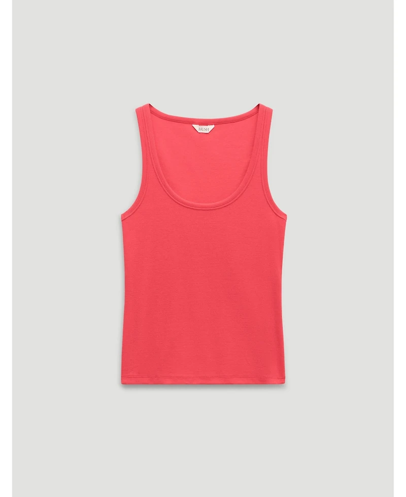 Hush Women's Scoop Neck Ribbed Vest