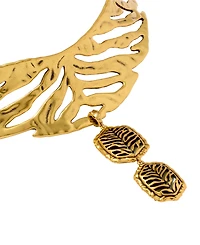 Kendra Scott Imitation Pearl Tiger Striped Daphne Statement Necklace