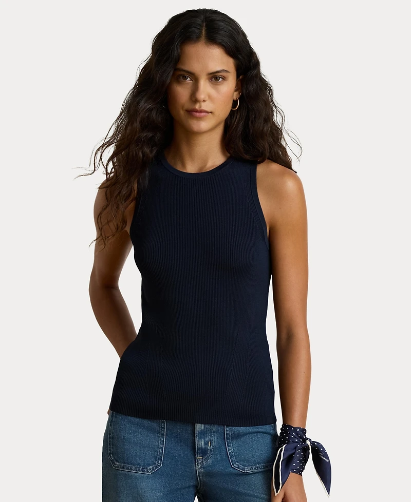 Lauren Ralph Women's Rib-Knit Crewneck Sweater