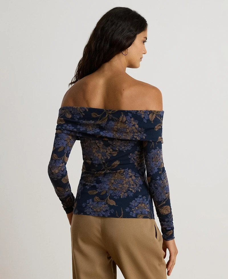 Lauren Ralph Women's Long-Sleeve Off-The-Shoulder Top