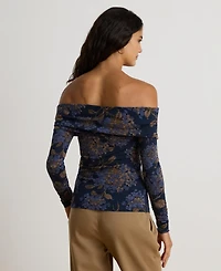 Lauren Ralph Women's Long-Sleeve Off-The-Shoulder Top