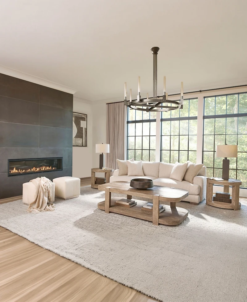 Bernhardt Tribeca 64" Wood Modern Coffee Table