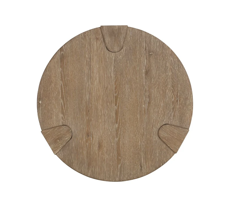 Bernhardt Tribeca 26" Wood Round Side Table