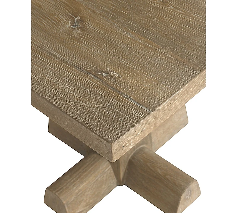 Bernhardt Tribeca 24" Wood Pedestal Side Table