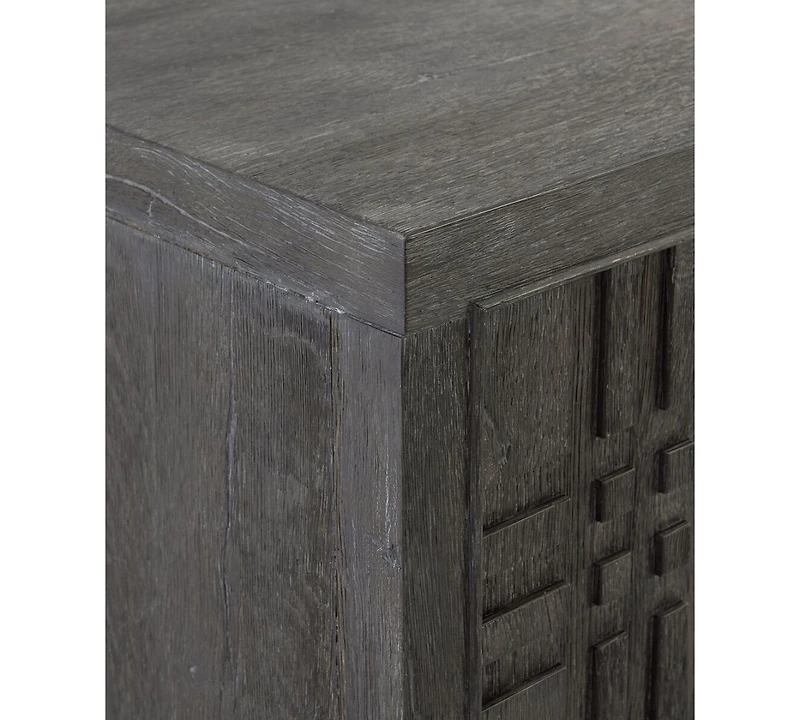 Bernhardt Tribeca 80.38" Wood & Steel Entertainment Credenza