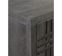Bernhardt Tribeca 80.38" Wood & Steel Entertainment Credenza