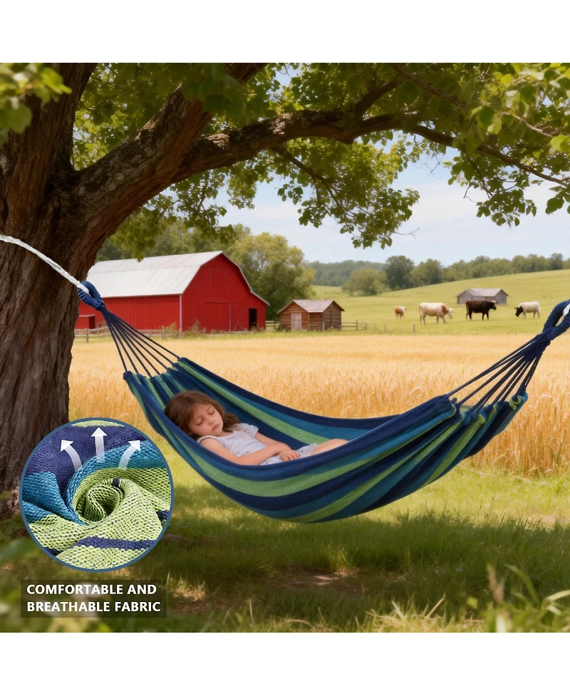 Piscifun Portable Outdoor Camping Hammock With Straps Carabiners For Patio Yard Travel