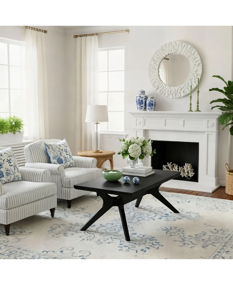 Sunset Living Furniture Cross Leg Rectangular Coffee Table