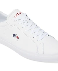 Lacoste Powercourt Leather Lace-Up Tennis Sneakers