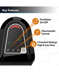 Lasko Ceramic Tower Space Heater, 1500 Watt, Portable with Thermostat