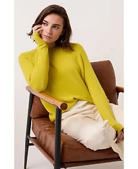 Celtic and Co. Women's Alpaca Silk Blend Crew Neck Sweater