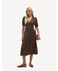 Hobbs London Women's Rosalind Contrast Sleeveless Dress