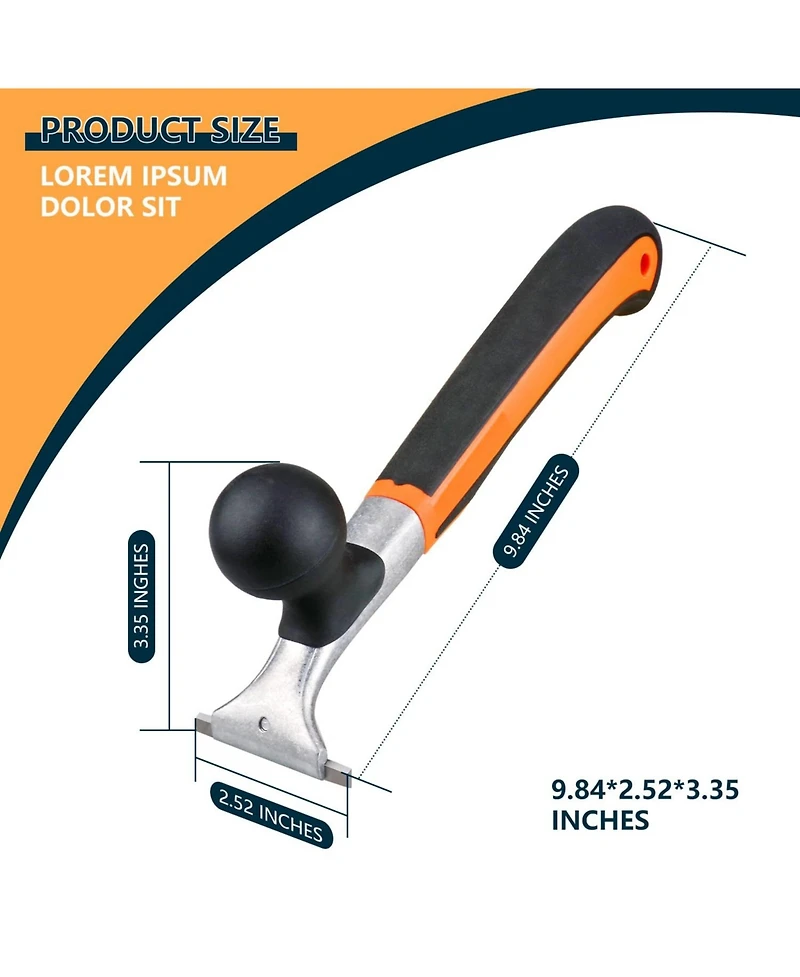 Xdovet Carbide Scraper Tool Heavy Duty Wood Floor Varnish Glue Rust Remover