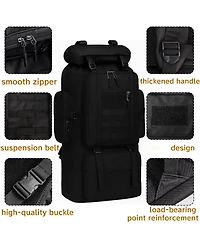 Piscifun 100L Waterproof Molle Hiking Backpack Large Capacity Travel Daypack for Outdoor Sports