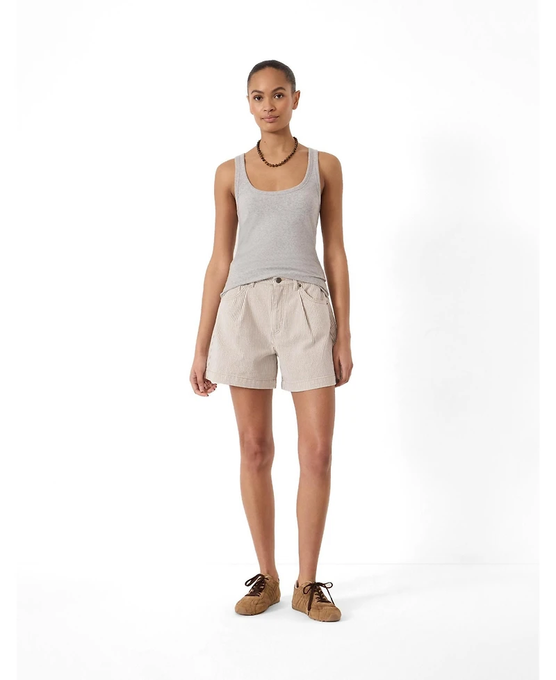 Hush Women's Larissa Stripe Denim Shorts