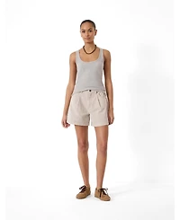 Hush Women's Larissa Stripe Denim Shorts