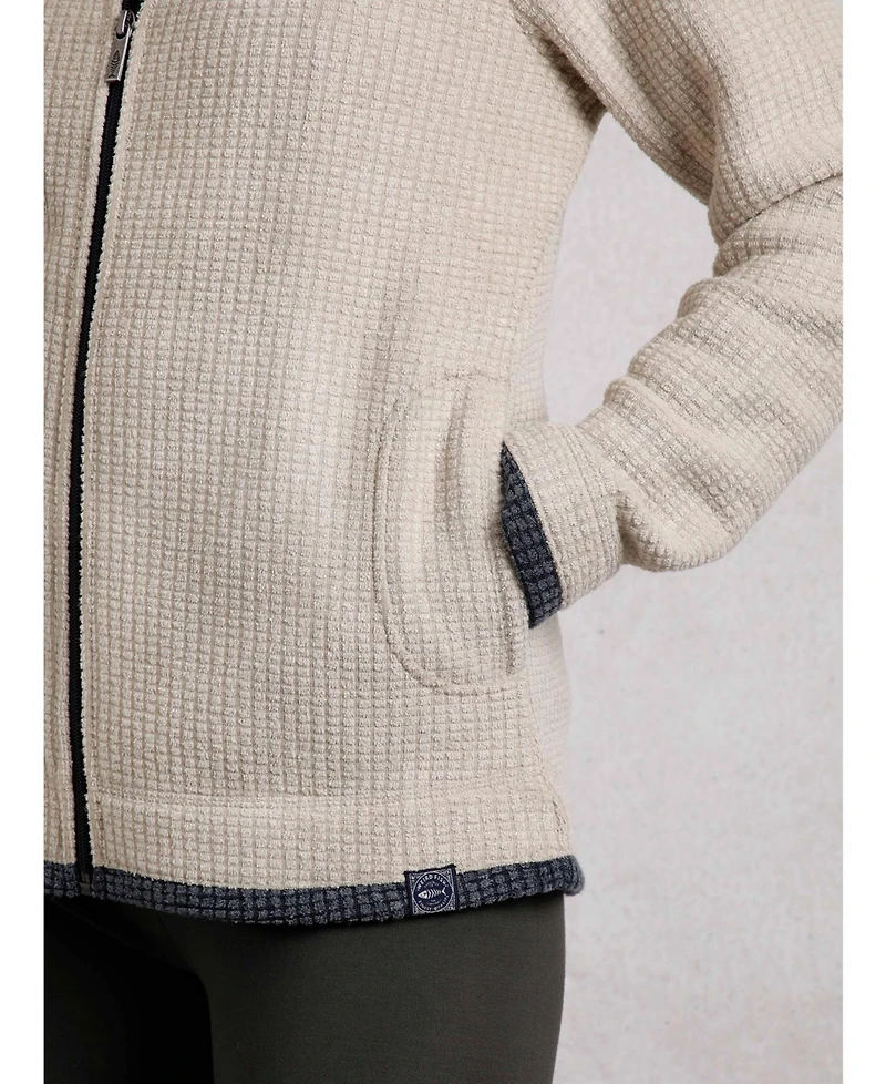 Weird Fish Women's Ariana Full Zip Grid Fleece