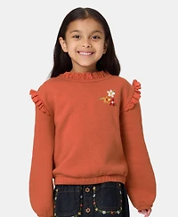 Kids Headquarters Toddler Girls' 2T-4T Long-Sleeve Top and Skirt, 2-Piece Set