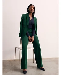 The Fold Women's Double-Breasted Tailored Blazer