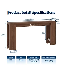 homfan 70.9" Farmhouse Console Table