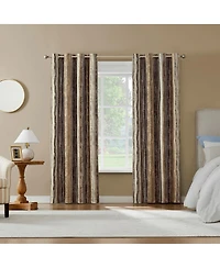 Sun Zero Avila Abstract Stripe 100percentage Blackout Grommet Curtain Panel