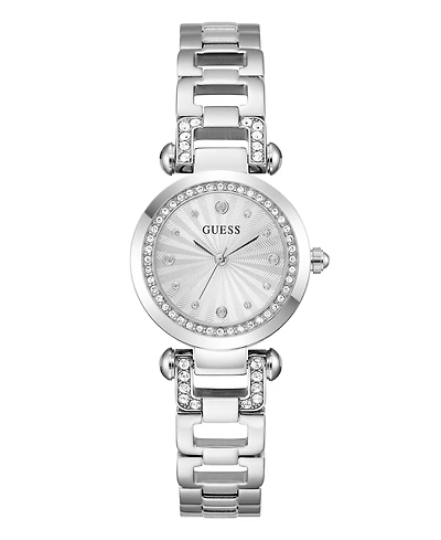 Guess Women's Quartz Silver-Tone Stainless Steel Watch 30mm