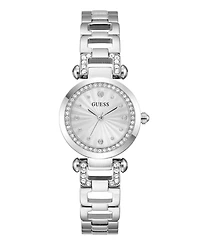Guess Women's Quartz Silver-Tone Stainless Steel Watch 30mm