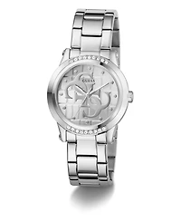Guess Women's Quartz Silver-Tone Stainless Steel Watch 36mm