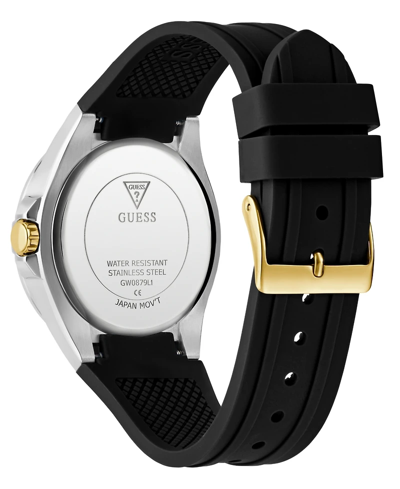 Guess Women's Quartz Black Silicone Watch 39mm