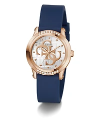 Guess Women's Quartz Blue Silicone Watch 36mm